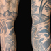 Tattoos - Hawaiian sleeve w/ mom portrait - 37573